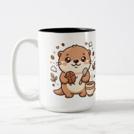 Kawaii kaffemugg med utter i två toner