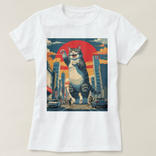 Kawaii Kaiju Cat - Cute Anime Monster i Japan T Shirt
