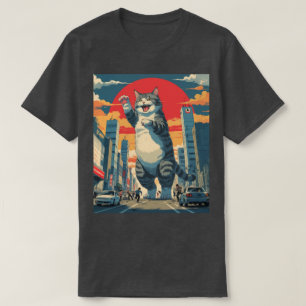 Kawaii Kaiju Cat - Cute Anime Monster i Japan T Shirt