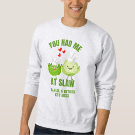 Kawaii Kål DU FICK MIG VID KÅLSTUVNING Alla hjärta Lång Ärmad Tröja