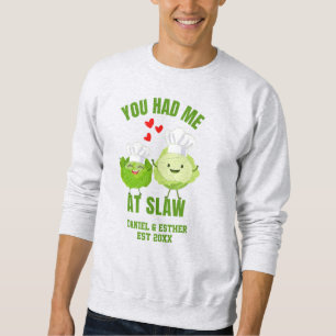 Kawaii Kål DU FICK MIG VID KÅLSTUVNING Alla hjärta Lång Ärmad Tröja