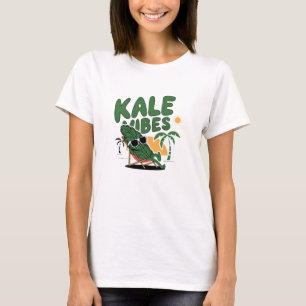 Kawaii Kale Art for All T Shirt