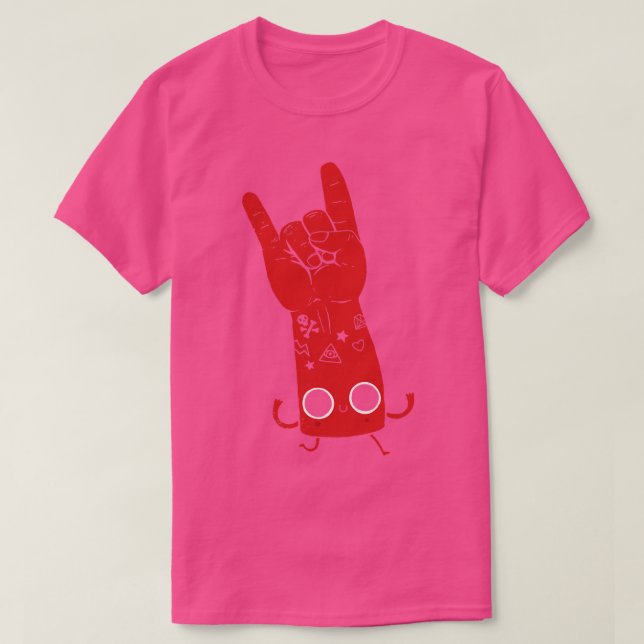 Kawaii Kärlek Död Metall T Shirt (Design framsida)