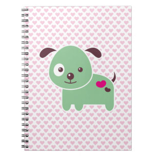 Kawaii katt anteckningsbok med spiral