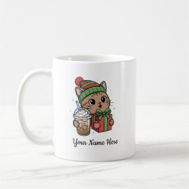 Kawaii Katt Jul Kaffe Mugg