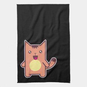 Kawaii katt kökshandduk