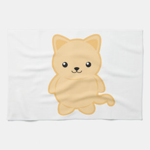 Kawaii katt kökshandduk