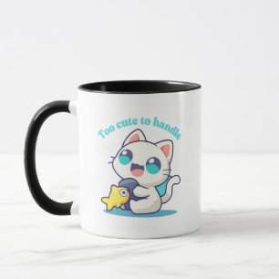 Kawaii-kattfärgad mugg