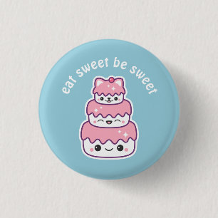 Kawaii Kattunge Knapp