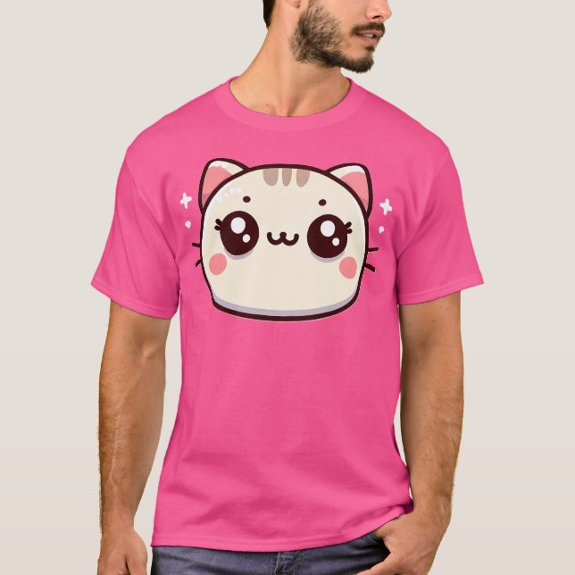 Kawaii Kattunge T Shirt (Framsida)