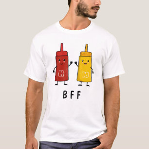 Kawaii Ketchup & Mustard: Best Friends Forever T Shirt