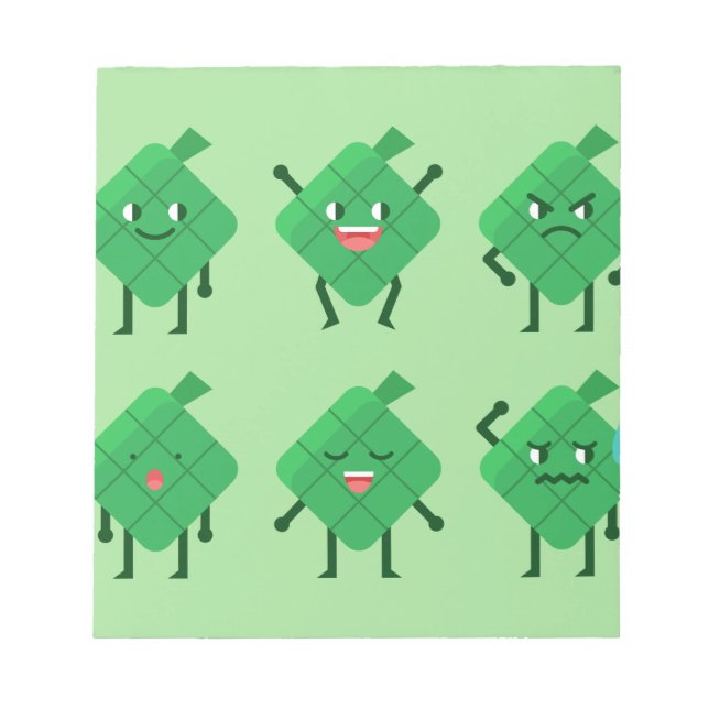 kawaii Ketupat Anteckningsblock (Framsida)