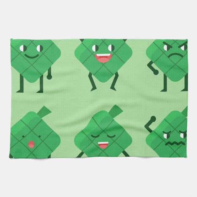 kawaii Ketupat Kökshandduk (Horisontell)