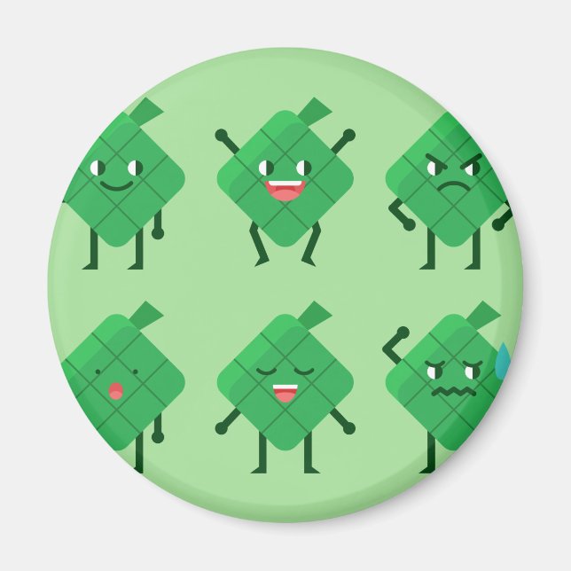 kawaii Ketupat Magnet (Framsidan)