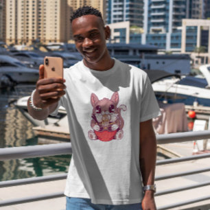 Kawaii Kitten Eating Ramen T Shirt