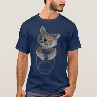 Kawaii Kitten Shorthair skapar klåda djur i T Shirt