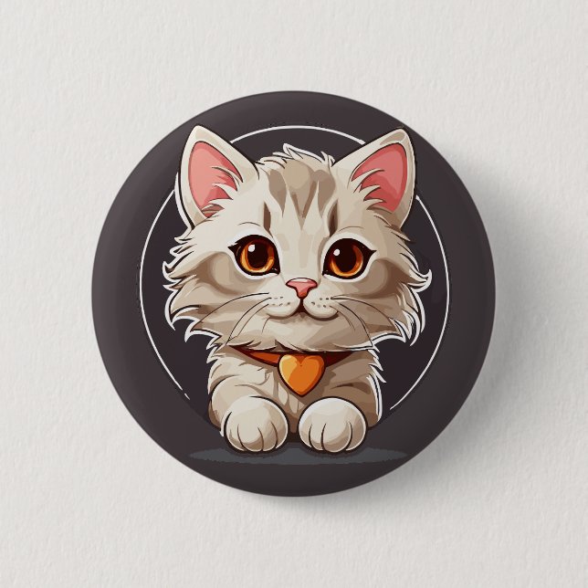 Kawaii Kitty Katt Knapp (Framsida)