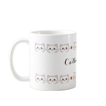 Kawaii Kitty Keramisk Mugg