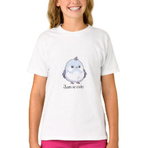 Kawaii Knubbig Fågel T-Shirt | Japansk Estetik
