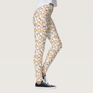 Kawaii Knubbig Tecknad katter med hjärtor Leggings