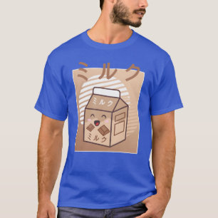 Kawaii Ko Retro Japansk Chokladmjölk Kor frie T Shirt