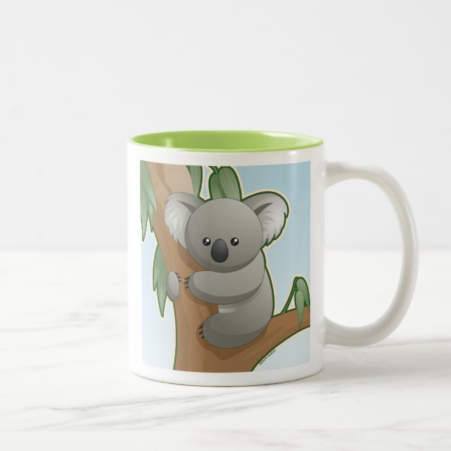 Kawaii Koala Två-Tonad Mugg (Höger)