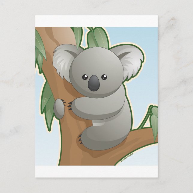 Kawaii Koala Vykort (Framsida)