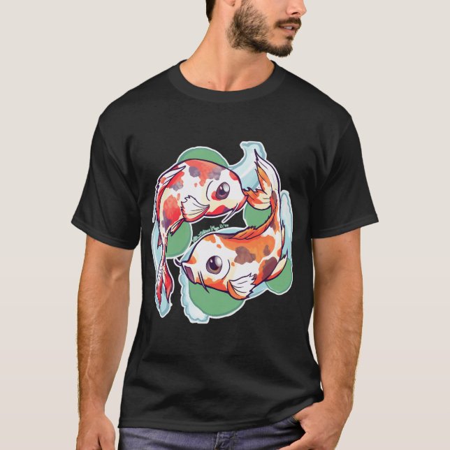 Kawaii Koi T Shirt (Framsida)