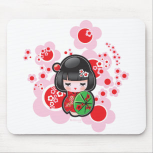 Kawaii Kokeshi docka Musmatta