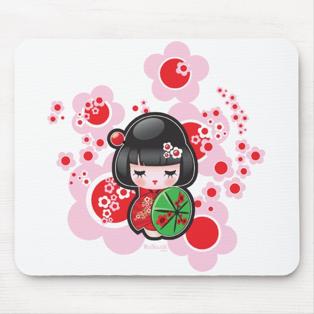 Kawaii Kokeshi docka Musmatta (Framsidan)