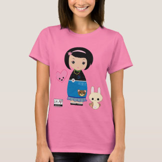 Kawaii Kokeshi Ringer Tee