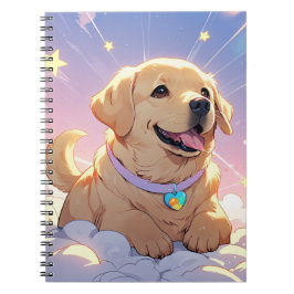 Kawaii Labrador Retriever himmel & stars Anteckningsbok