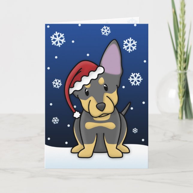 Kawaii Lancashire Heeler-julkort Helgkort (Framsida)