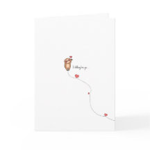 Kawaii Latmask Pun Valentine-kort