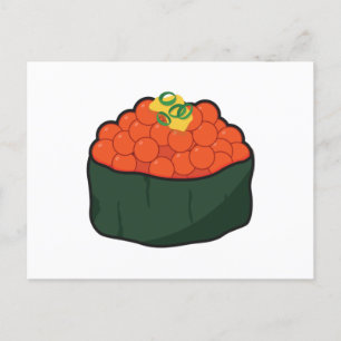 Kawaii Lax Sushi - Kawaii Foodies Vykort