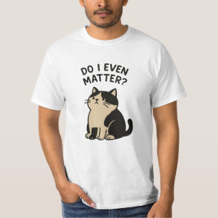 Kawaii Ledsen Cute Cat. Spelar jag ens roll? Djure T Shirt