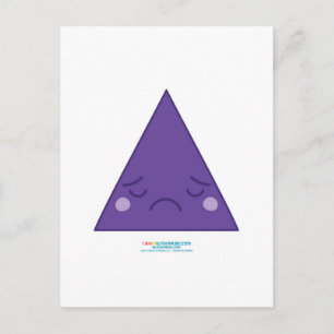 Kawaii Ledsen Triangle Vykort