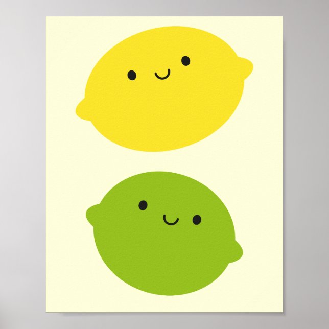 Kawaii Lemon & Lime Poster (Framsidan)