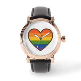 Kawaii LGBTQ+ Pride Heart Armbandsur