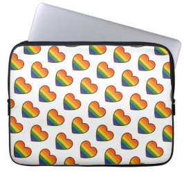 Kawaii LGBTQ+ Pride Heart Laptop Fodral