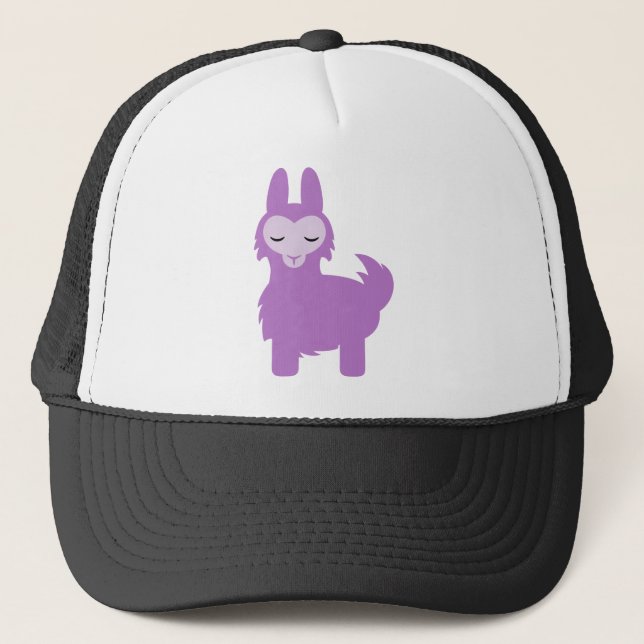 Kawaii lilaLlama Keps (Framsida)