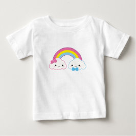 Kawaii lite moln med regnbåge tröja