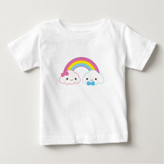 Kawaii lite moln med regnbåge tröja