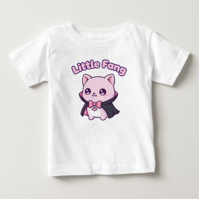 Kawaii Little Fang Baby T-Shirt (Framsida)