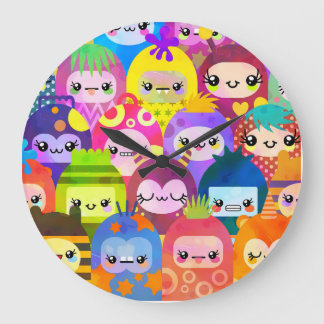 Kawaii Little Monsters Baby  Stor Klocka