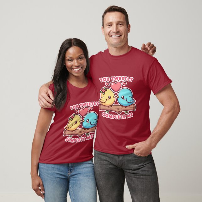 Kawaii Lovebird - Du fullföljer mig tweetly T Shirt (Unisex)