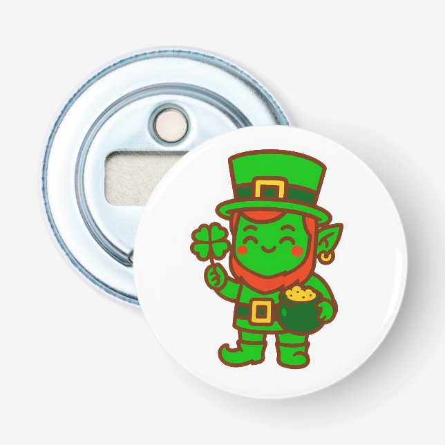 Kawaii Lucky Leprechaun Flasköppnare (Framsidan)