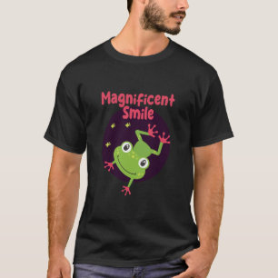 Kawaii lustigt söt lycklig groda leende t shirt