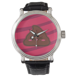 Kawaii lustik poop watch armbandsur