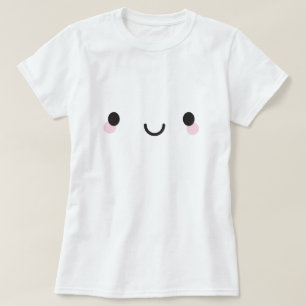 Kawaii Lycklig Ansikte T Shirt
